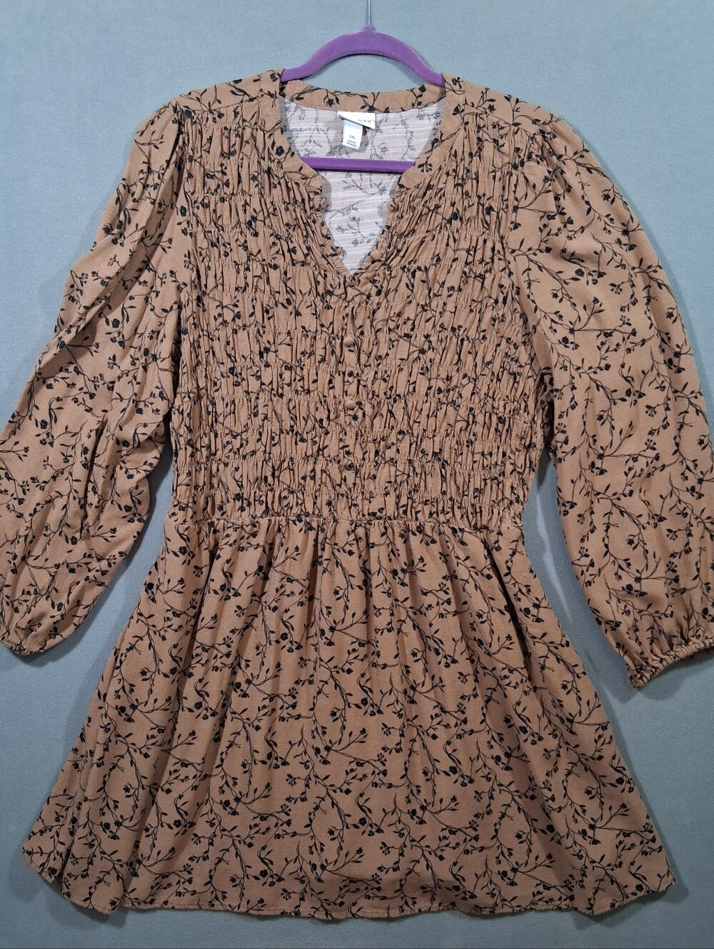Ava & Viv Women's XXL Dress Brown/Black
